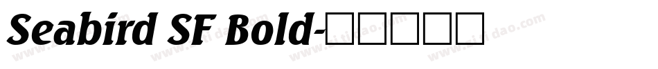 Seabird SF Bold字体转换